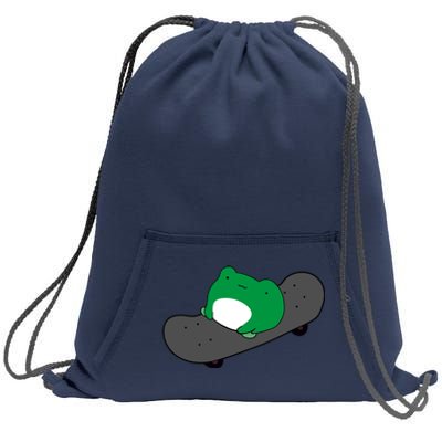 Funny Frog On Skateboard Sweatshirt Cinch Pack Bag