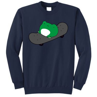 Funny Frog On Skateboard Tall Sweatshirt