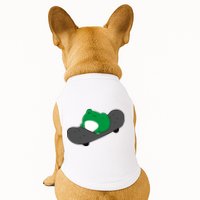 Funny Frog On Skateboard Doggie Tank