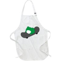 Funny Frog On Skateboard Apron