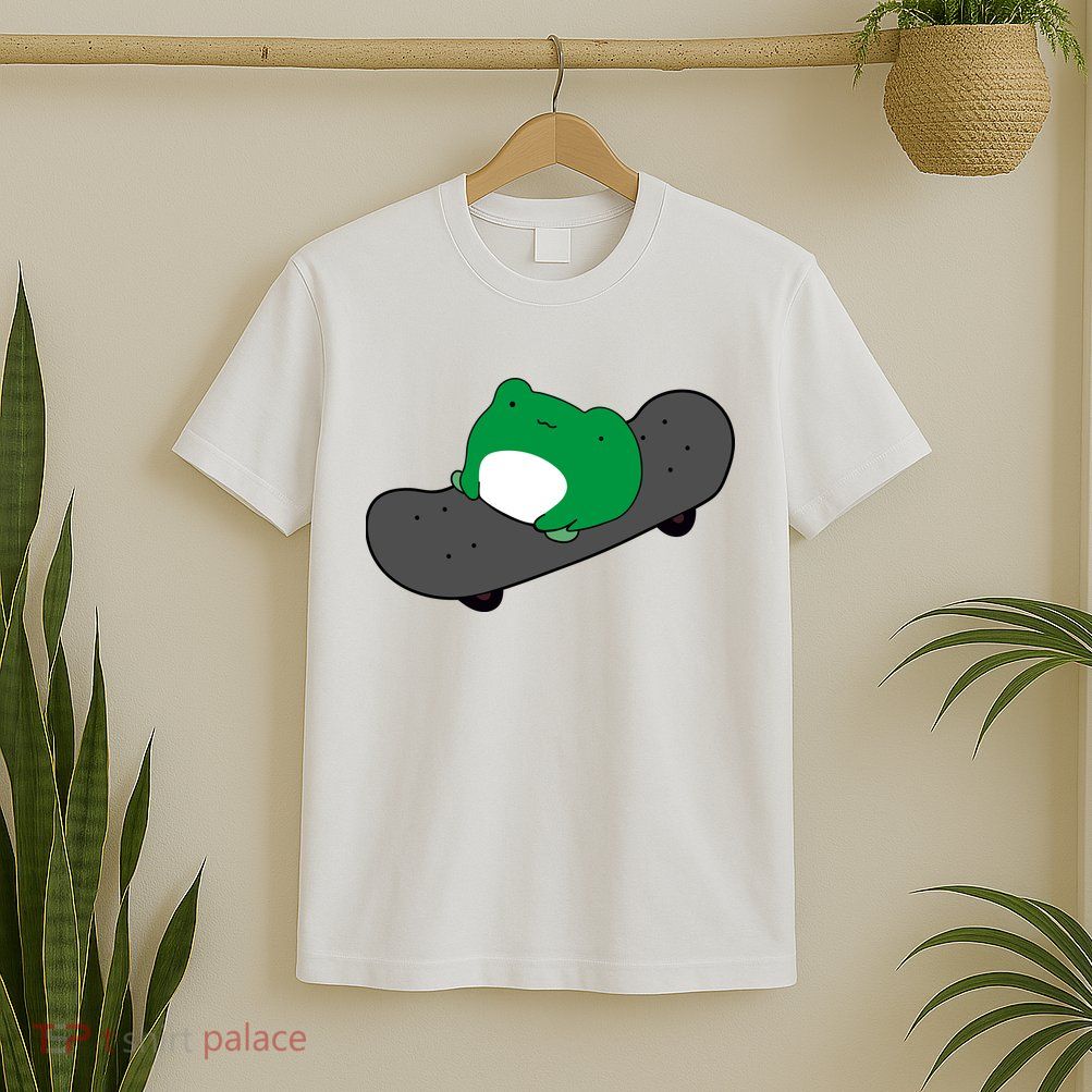 Funny Frog On Skateboard T-Shirt