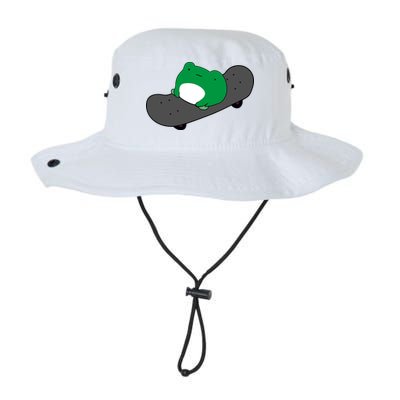 Funny Frog On Skateboard Bucket Hat