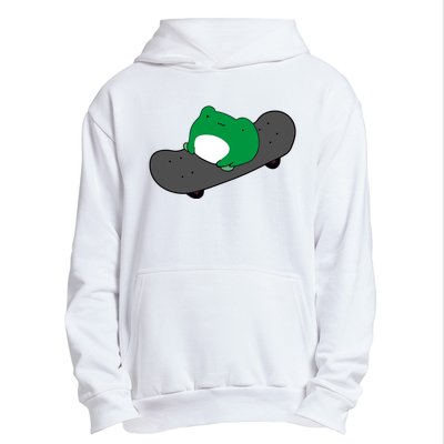 Funny Frog On Skateboard Urban Pullover Hoodie