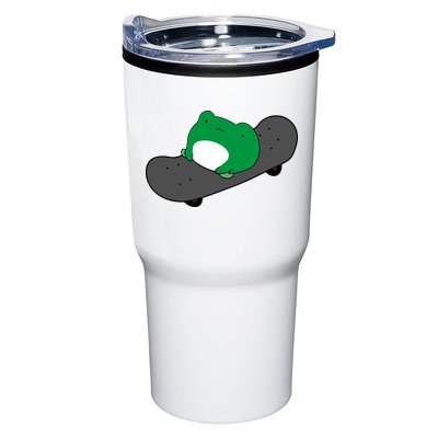 Funny Frog On Skateboard Tumbler