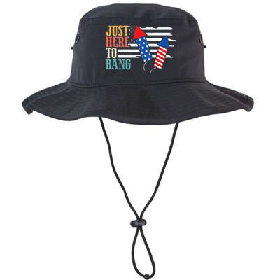 Funny Fourth Of July 4th Of July Im Just Here To Bang Legacy Cool Fit Booney Bucket Hat