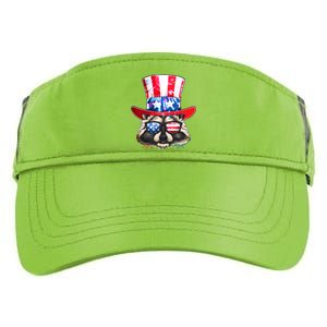 Funny Fourth Of July Fireworks Raccoon Adult Drive Performance Visor