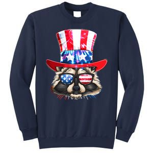 Funny Fourth Of July Fireworks Raccoon Sweatshirt