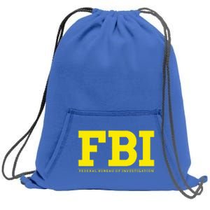 Fbi Federal Office For Investigation Officers Sweatshirt Cinch Pack Bag