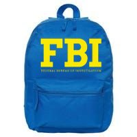 Fbi Federal Office For Investigation Officers 16 in Basic Backpack