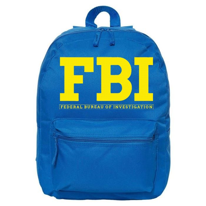 Fbi Federal Office For Investigation Officers 16 in Basic Backpack