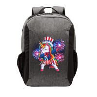 Funny Fourth Of July Fireworks Dabbing Unicorn Vector Backpack