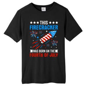 Firecracker Fourth Of July Celebration Graphic Tall Fusion ChromaSoft Performance T-Shirt