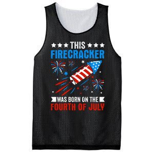 Firecracker Fourth Of July Celebration Graphic Mesh Reversible Basketball Jersey Tank