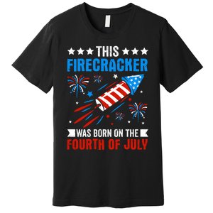 Firecracker Fourth Of July Celebration Graphic Premium T-Shirt