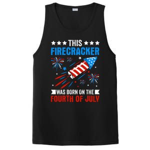 Firecracker Fourth Of July Celebration Graphic PosiCharge Competitor Tank