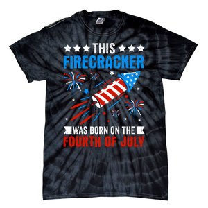 Firecracker Fourth Of July Celebration Graphic Tie-Dye T-Shirt