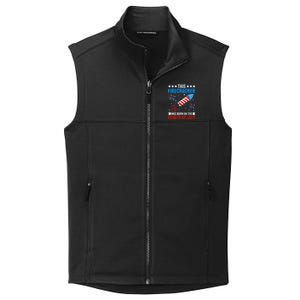 Firecracker Fourth Of July Celebration Graphic Collective Smooth Fleece Vest