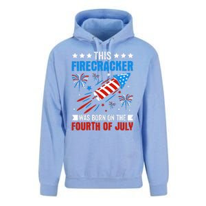 Firecracker Fourth Of July Celebration Graphic Unisex Surf Hoodie