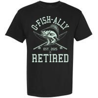 Funny Fishing Ofishally Retired Est 2025 Garment-Dyed Heavyweight T-Shirt