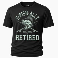 Funny Fishing Ofishally Retired Est 2025 Cooling Performance Crew T-Shirt