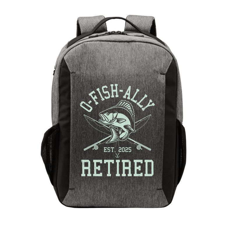 Funny Fishing Ofishally Retired Est 2025 Vector Backpack