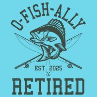 Funny Fishing Ofishally Retired Est 2025 Button