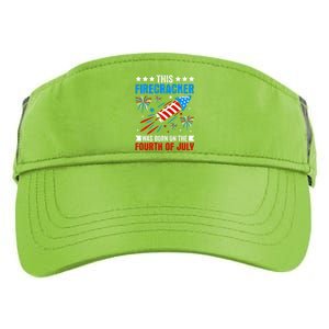 Firecracker Fourth Of July Celebration Graphic Adult Drive Performance Visor