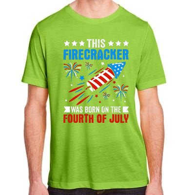 Firecracker Fourth Of July Celebration Graphic Adult ChromaSoft Performance T-Shirt