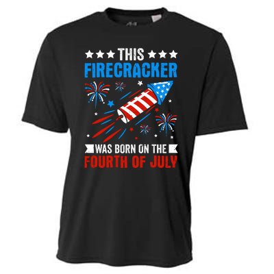 Firecracker Fourth Of July Celebration Graphic Cooling Performance Crew T-Shirt