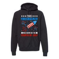 Firecracker Fourth Of July Celebration Graphic Premium Hoodie