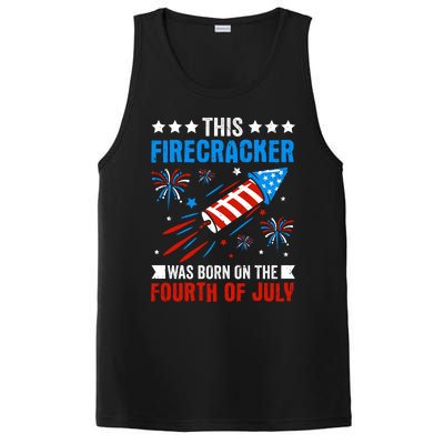 Firecracker Fourth Of July Celebration Graphic PosiCharge Competitor Tank