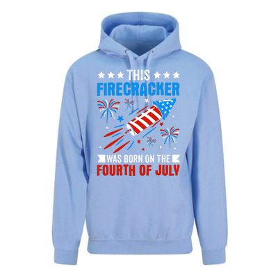 Firecracker Fourth Of July Celebration Graphic Unisex Surf Hoodie