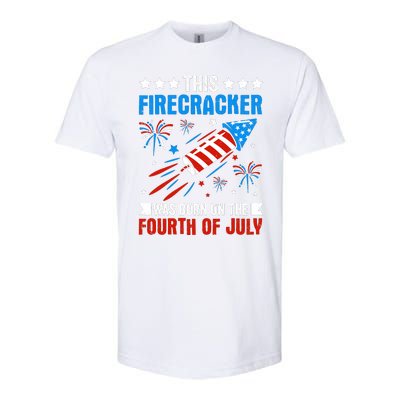 Firecracker Fourth Of July Celebration Graphic Softstyle CVC T-Shirt