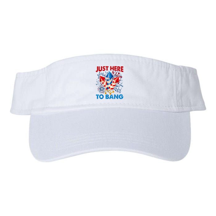 Funny Fourth Of July 4th Of July Just Here To Bang Fireworks Visor