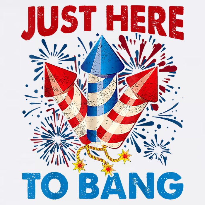 Funny Fourth Of July 4th Of July Just Here To Bang Fireworks Wool Snapback Cap