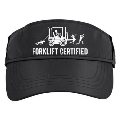 Funny Forklift Operator Forklift Certified Retro Vintage Adult Drive Performance Visor