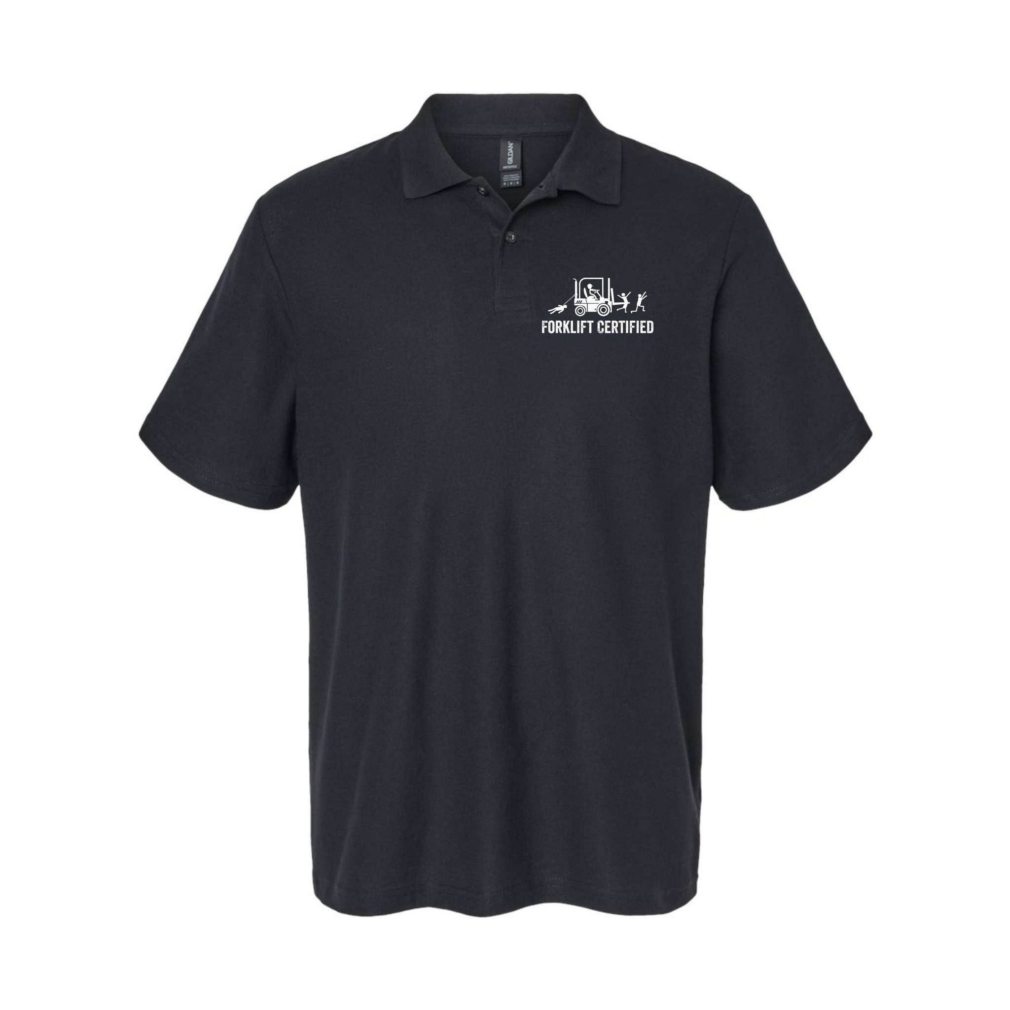 Funny Forklift Operator Forklift Certified Retro Vintage Polo