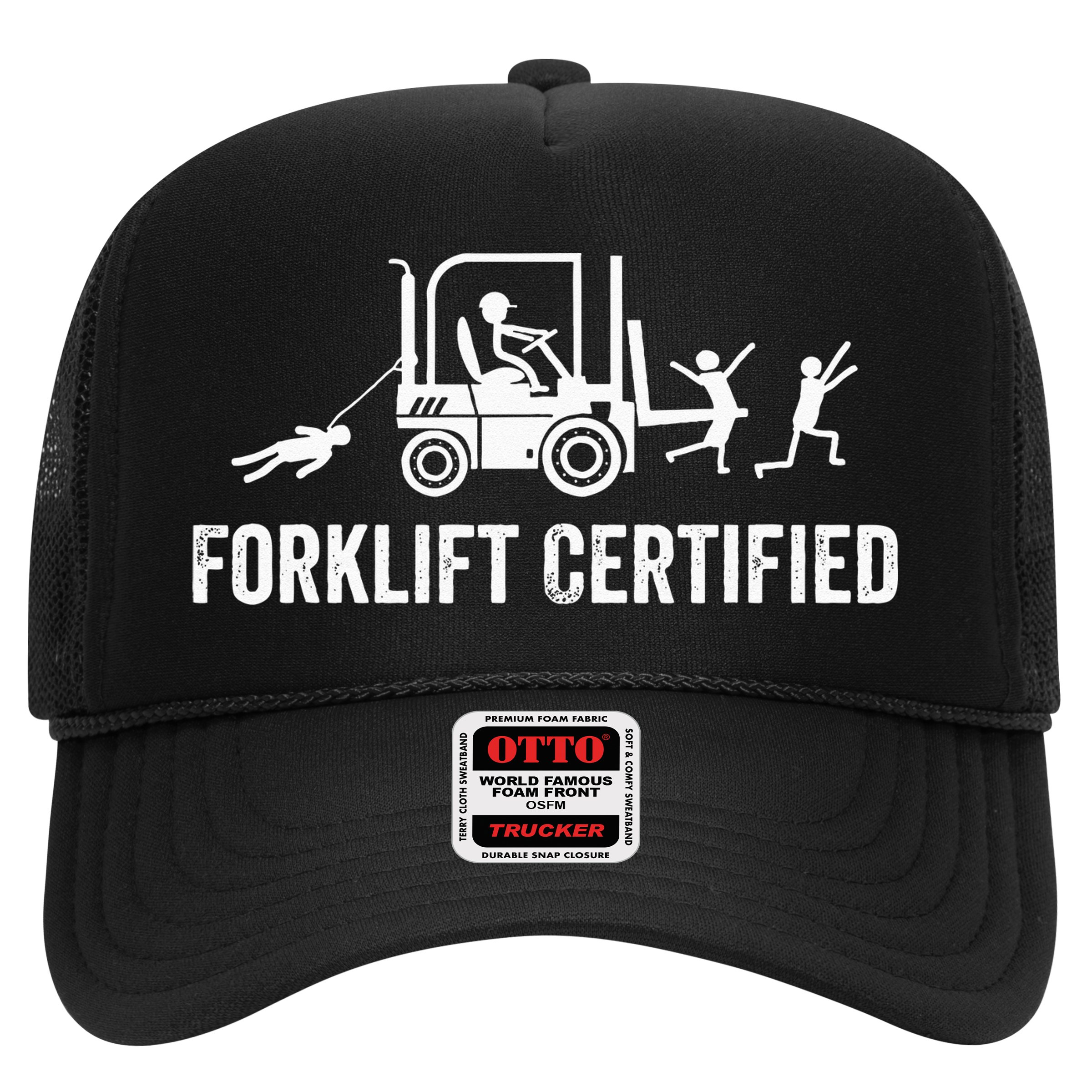 Funny Forklift Operator Forklift Certified Retro Vintage Hat
