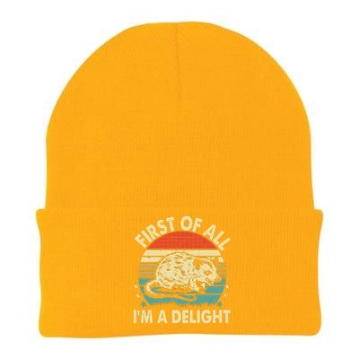 Funny First Of All IM A Delight Gift Knit Cap Winter Beanie