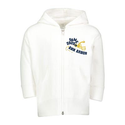 Football Toddler Zip Fleece Hoodie