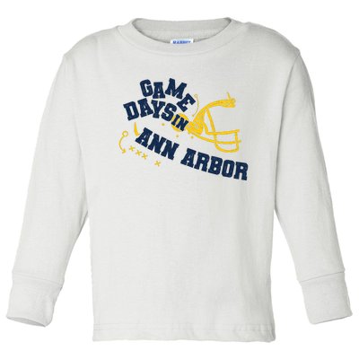 Football Toddler Long Sleeve Shirt