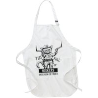 Fist Full Of Whiskers Western Cat Design Full-Length Apron With Pockets