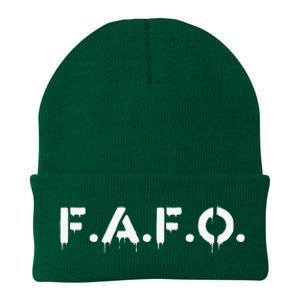 Fafo Find Out Funny Knit Cap Winter Beanie