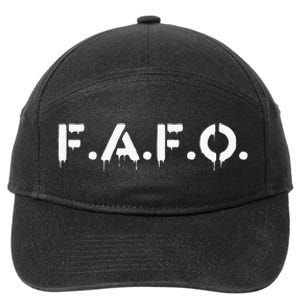 Fafo Find Out Funny 7-Panel Snapback Hat