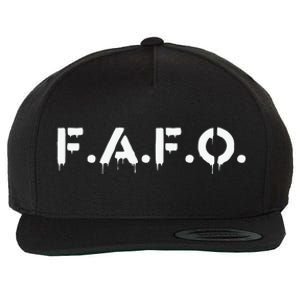 Fafo Find Out Funny Wool Snapback Cap