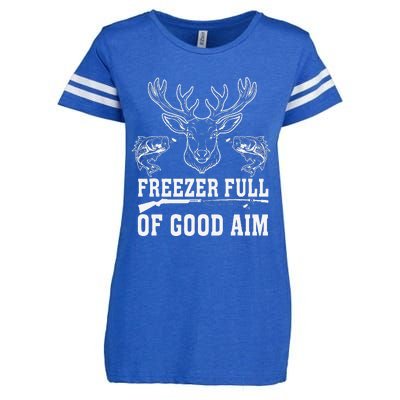 Freezer Full Of Good Aim Deer Hunting Season Hunter Enza Ladies Jersey Football T-Shirt