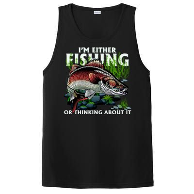 Funny Fishing Or Thinking About It PosiCharge Competitor Tank