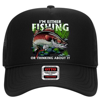 Funny Fishing Or Thinking About It Trucker Hat