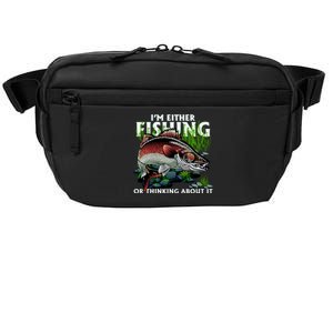 Funny Fishing Or Thinking About It Crossbody Pack