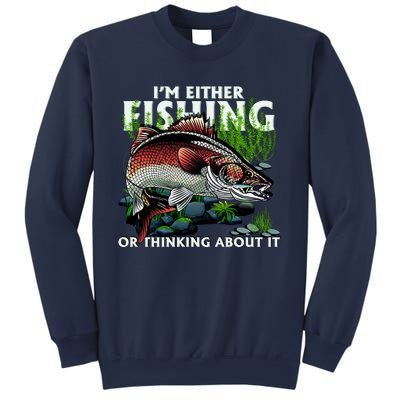 Funny Fishing Or Thinking About It Sweatshirt